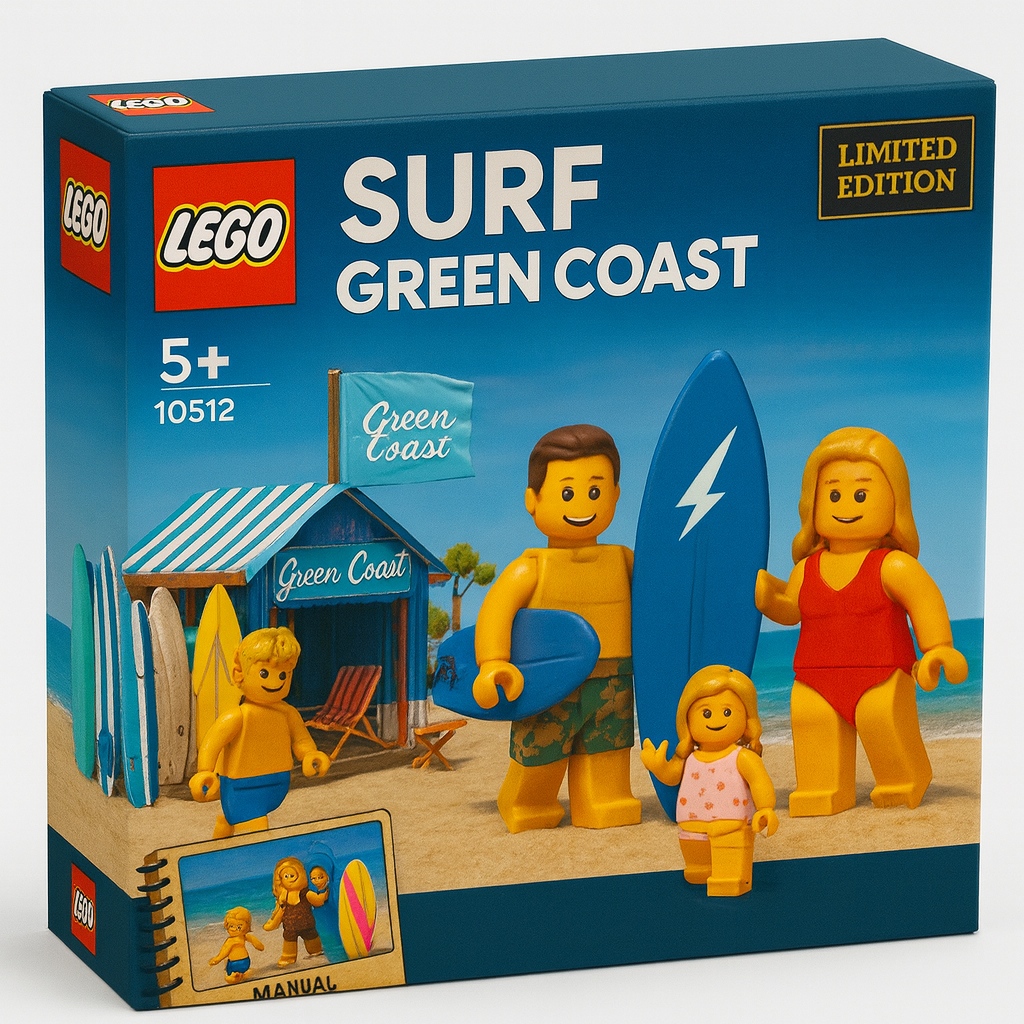 LEGO x GREENCOAST ~ Get your LEGO GreenCoast now — limited, iconic, unforgettable.