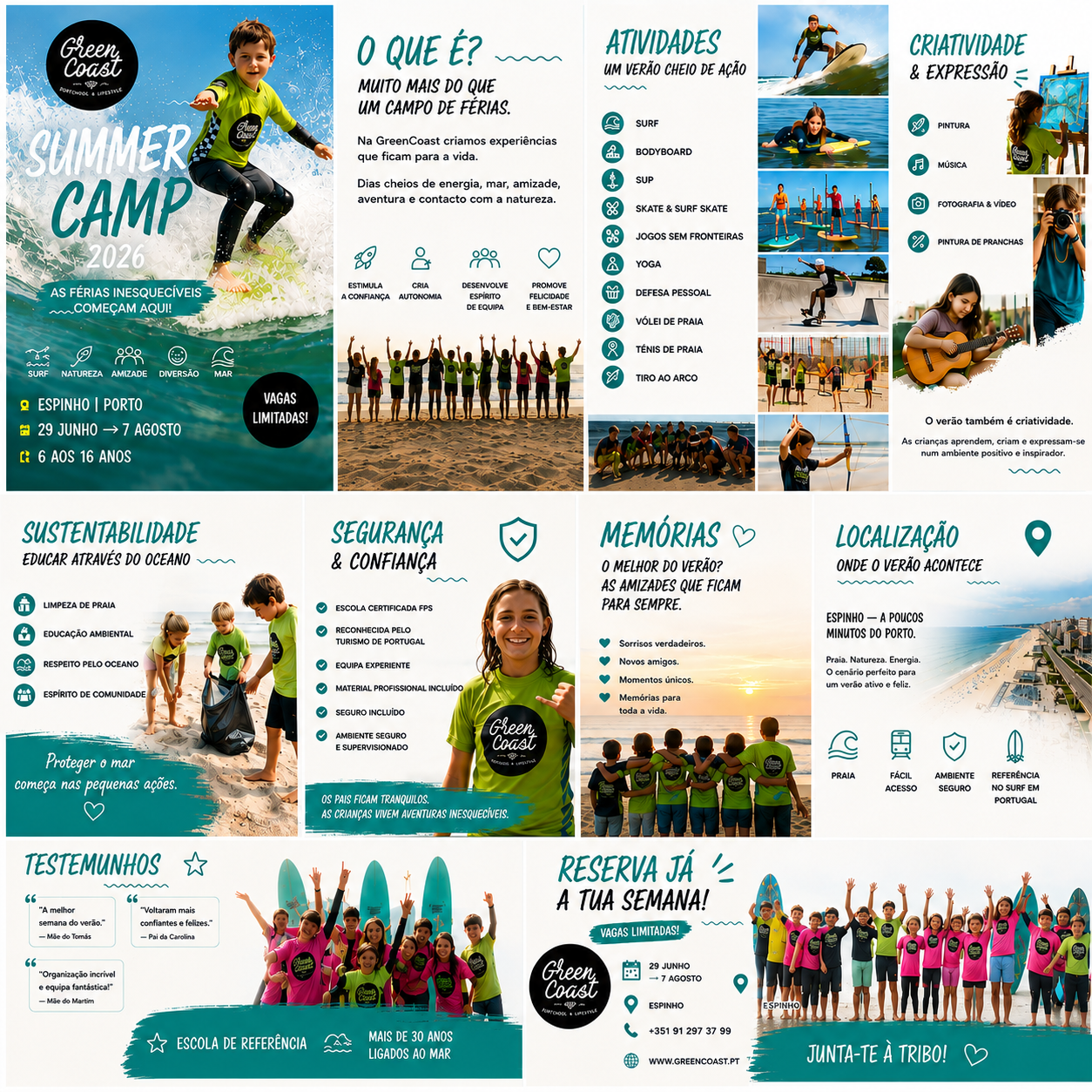 SummerCamp :: Campo de Férias GreenCoast SurfSchool :: Porto - Espinho :: 
