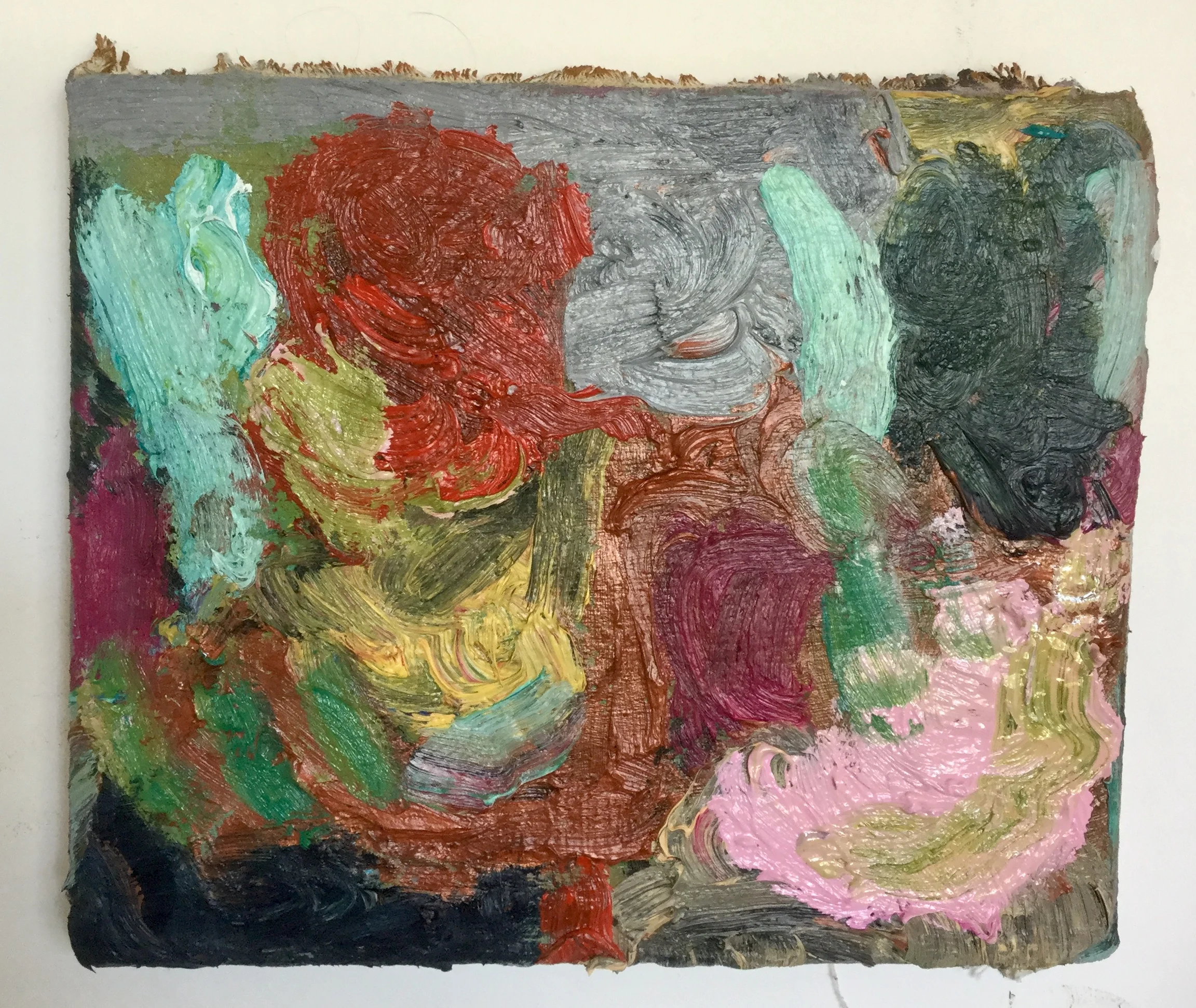 The Wait, oil on canvas, 27cm x 22cm. 2018