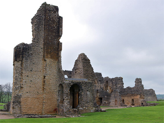 Sherborne Old Castle arched coverings near kitchen 3.jpg