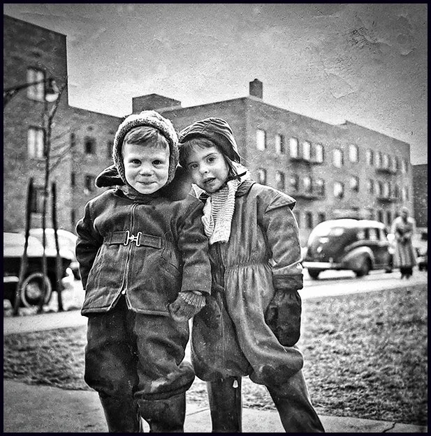 © Edwin Hirsch. Bobby and Karen, Kew Gardens, Queens, NY, 1953
