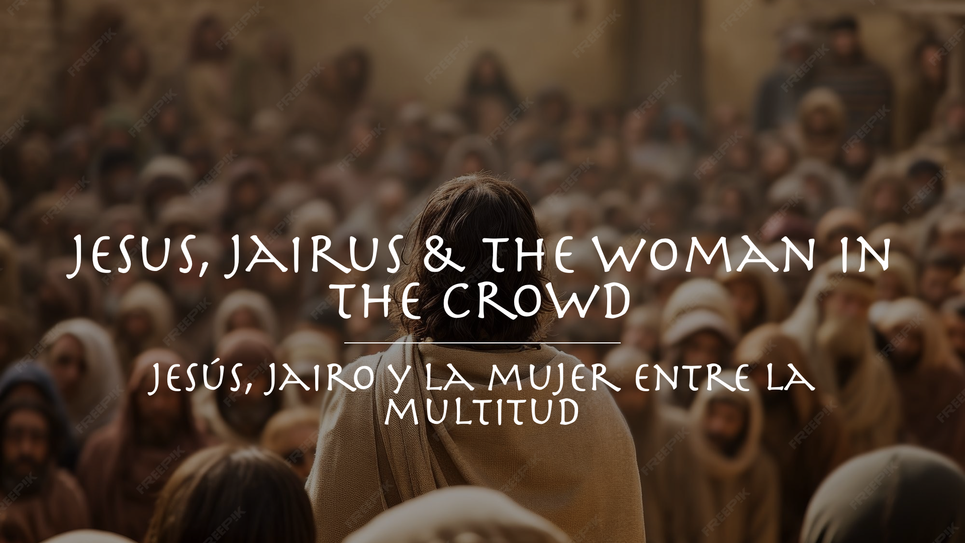 Jesus, Jairis and the woman in the crowd