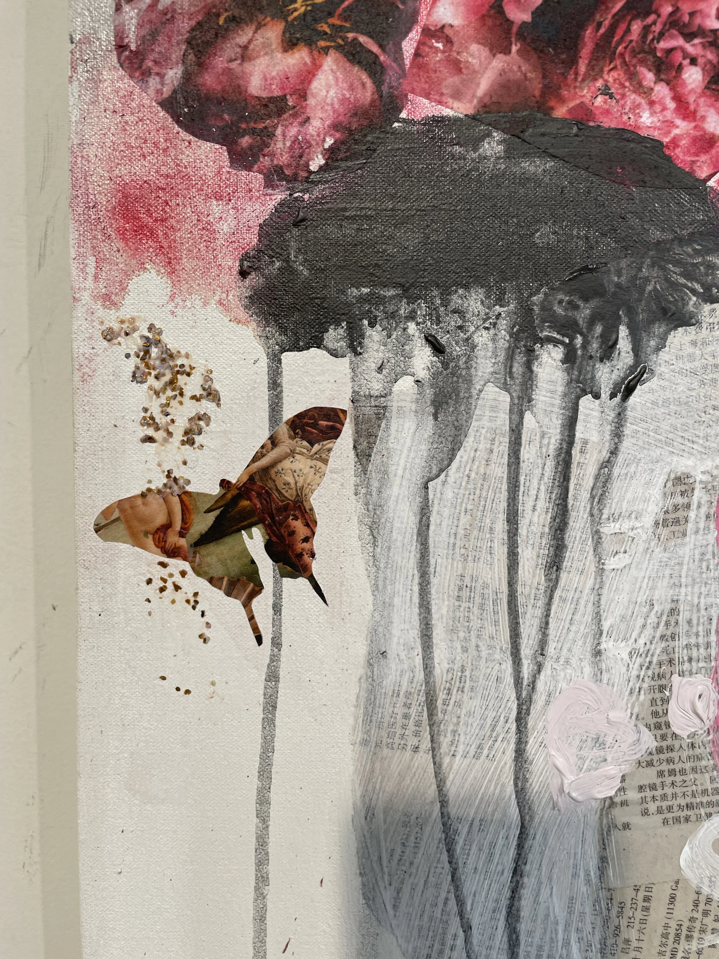 powerful women painting 36" x 36" by baltmore artist susan washington