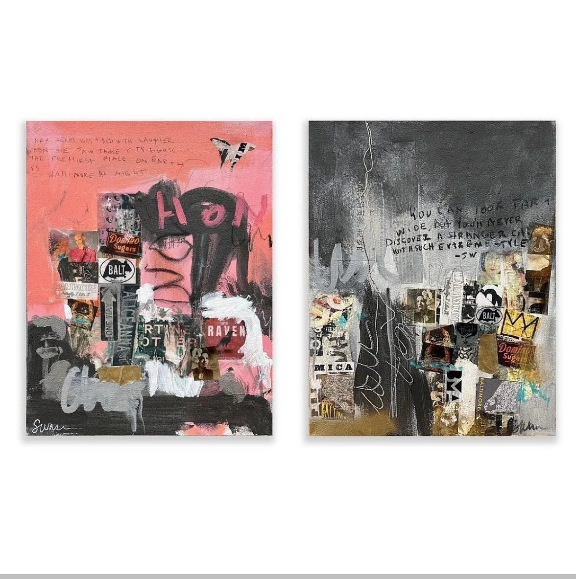 🔴🔴Sold and sold thanks to @winkelgallery ! These were two subway sonnets with a baltimore narrative and I have a few more I am working on and will deliver to the gallery the end of the week! 
.
.
.
.
.
#soldart #baltimore #baltimoregallery #baltimo