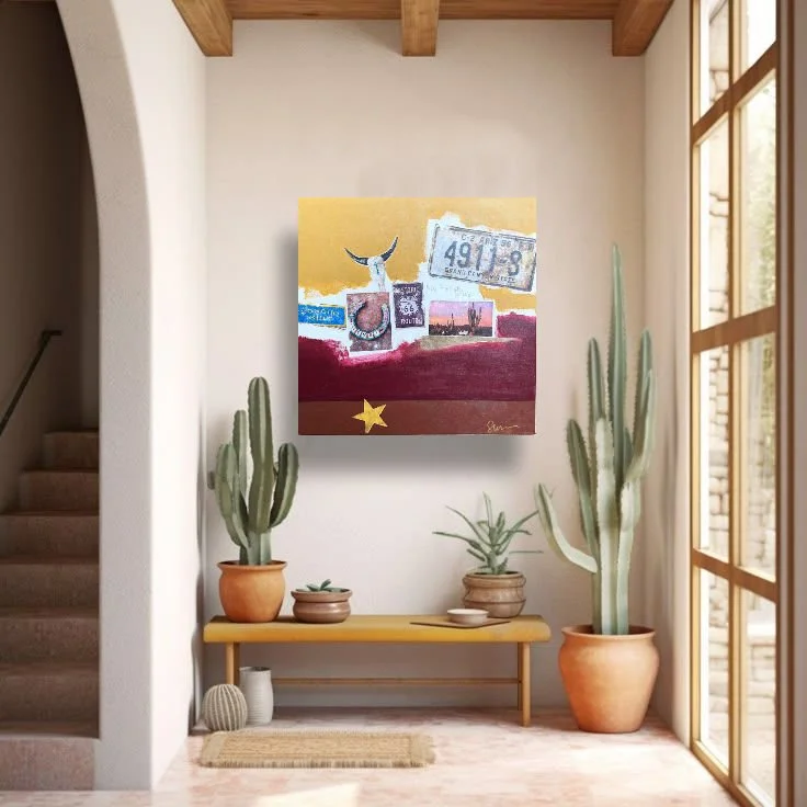 24" x 24" | West Is A State Of Mind