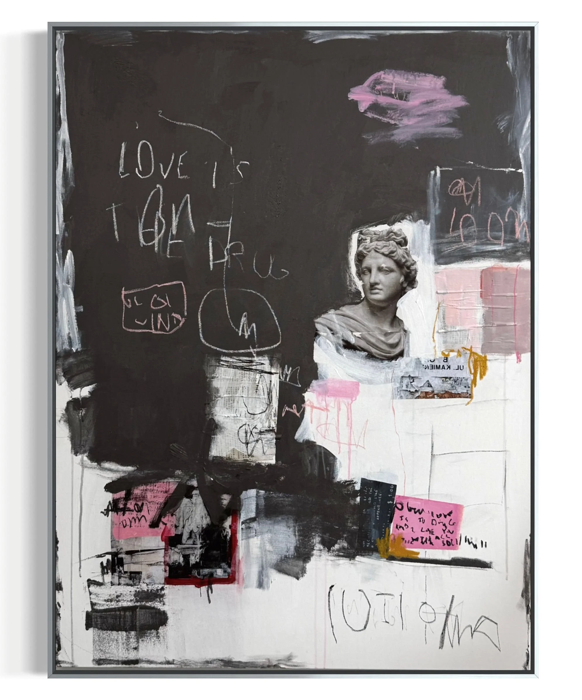 36" x 48" | Slightly Off His Pedestal and Perfectly Happy About It