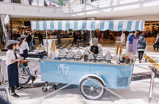 Final touches before we are ready to serve all of our awesome customers for another day. #7applesgelato#7appleschadstone#7applesemporium#7applesgelatocart#chadstone#gelatocart#hire#functions#gelato