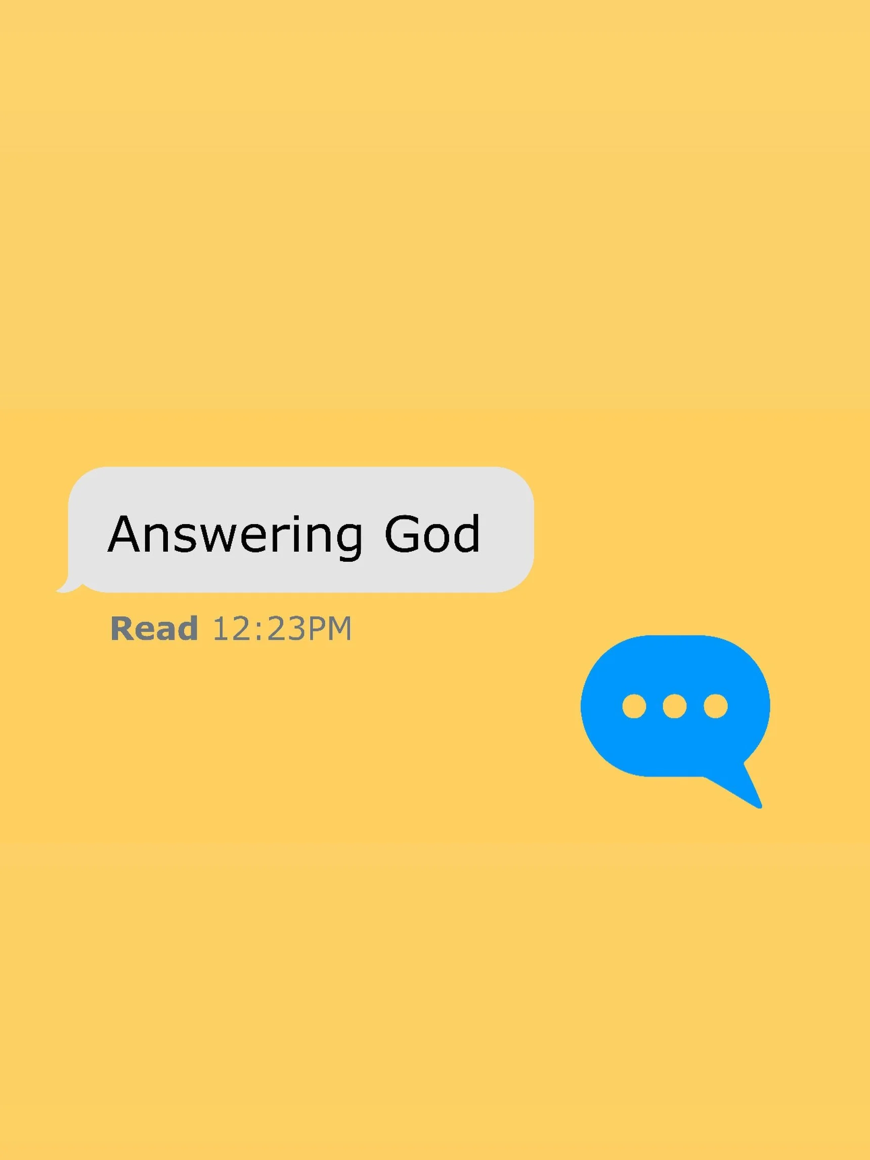 This week we will be jumping into week #2 of &ldquo;Answering God&rdquo; tomorrow morning at 10am for our Sunday gathering 🙌
&nbsp;
&ldquo;The Psalms are acts of obedience, answering the God who has addressed us.&nbsp; God&rsquo;s word precedes thes