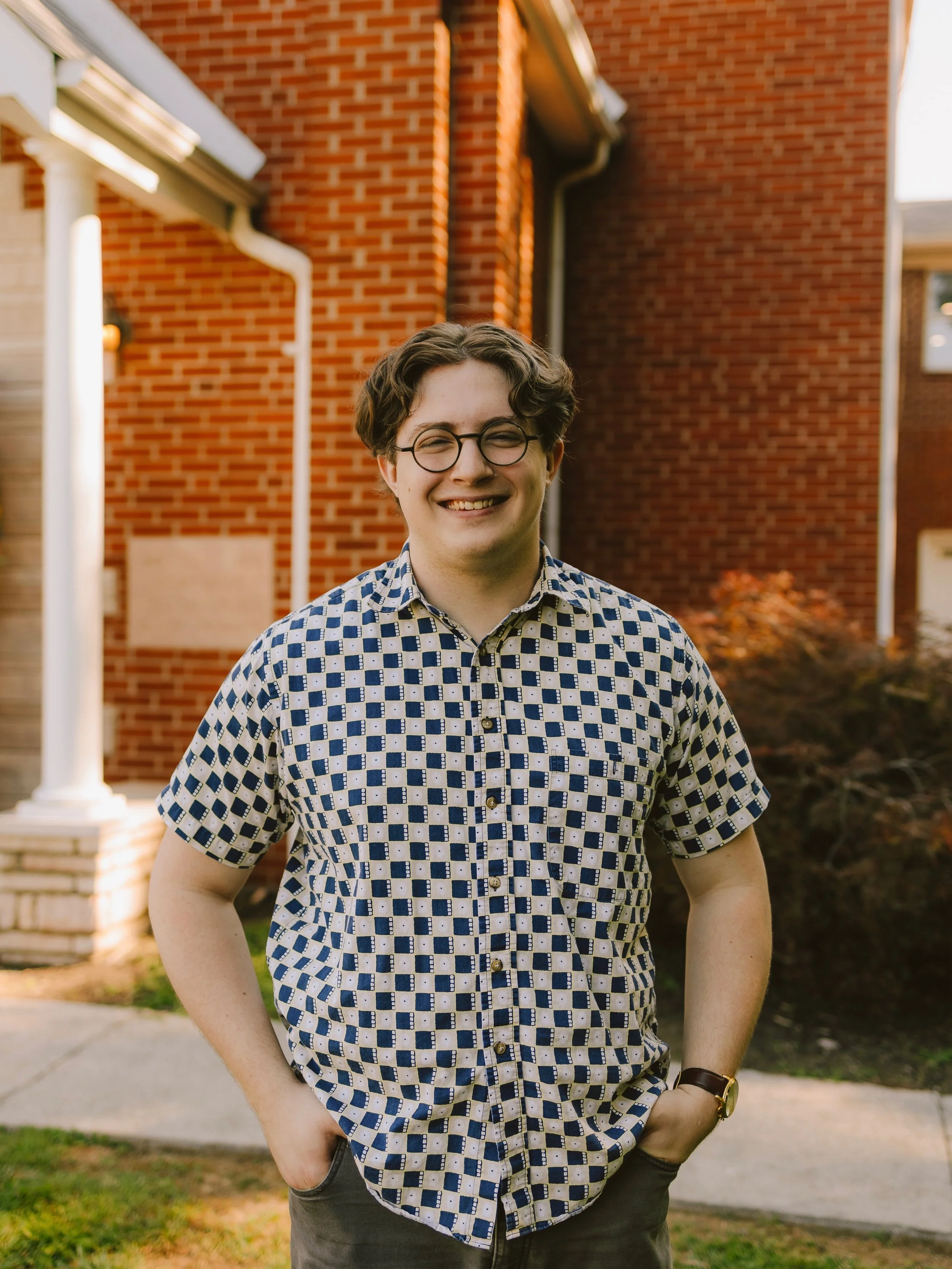 Everyone say hi to our Worship Minister, Evan Flick!! 👋

Evan graduated from Johnson University in  2025 with a degrees in music technology and Bible and Theology. One week after graduating college, he married his wife Taylor who graduated from John