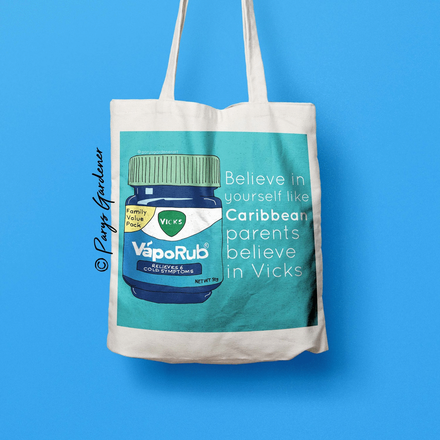 Parys Gardener Art Organic Carribean tote bags.gif