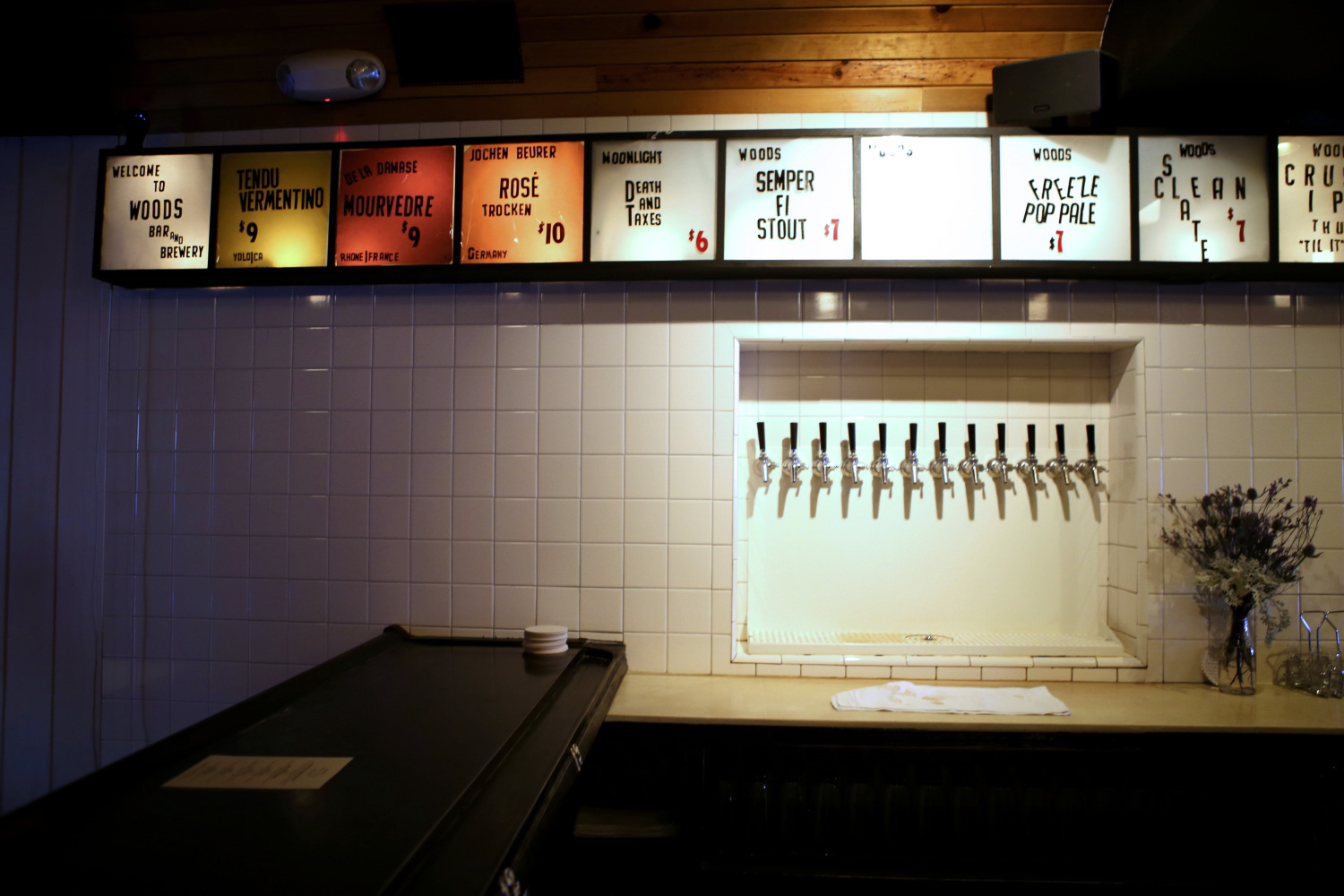 Woods Bar & Brewery, Oakland, CA.