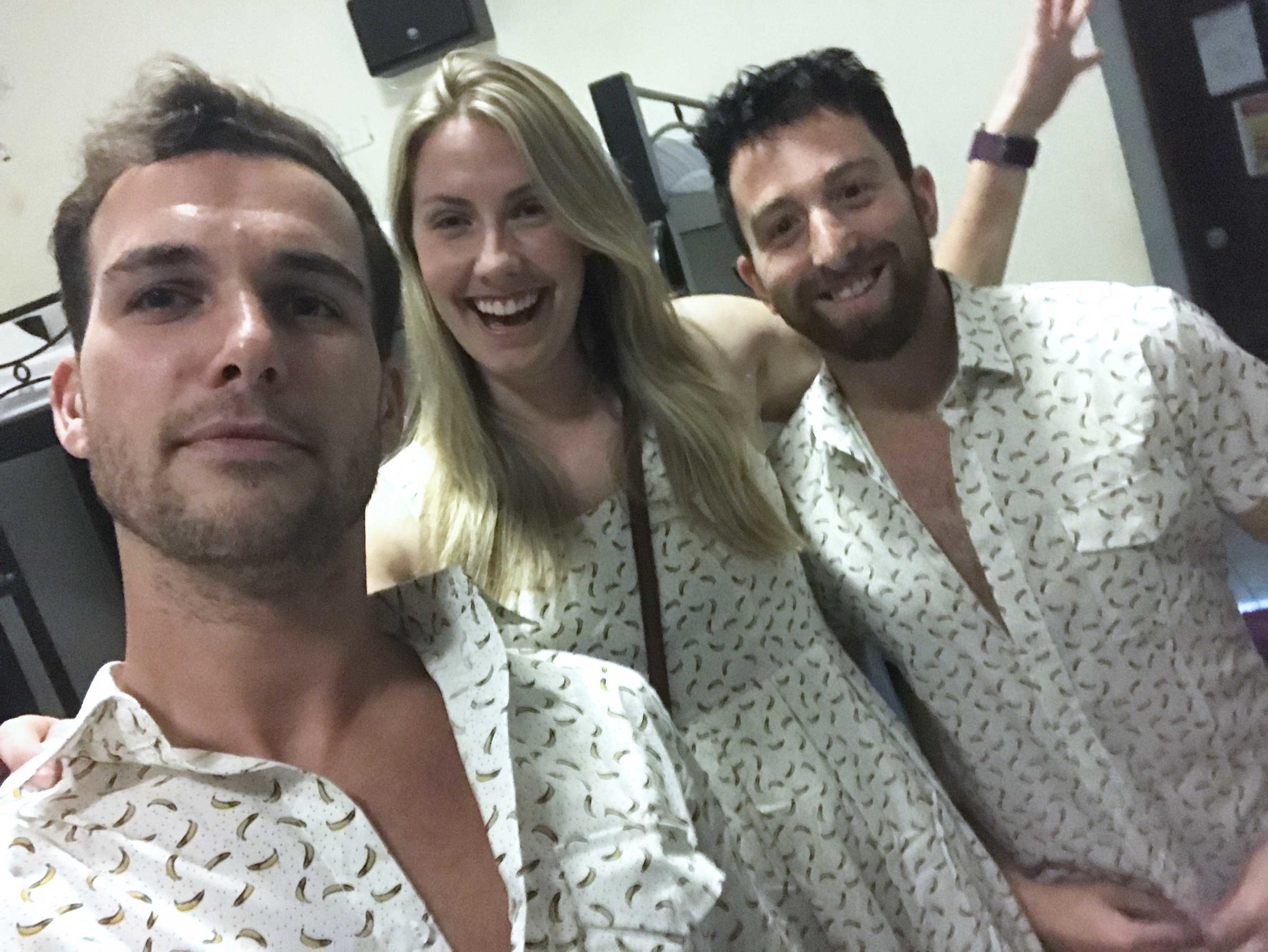 One positive from Hoi An, we got tailored matching banana outfits made in one day for 15 bucks each. And the small banana squad was born.
