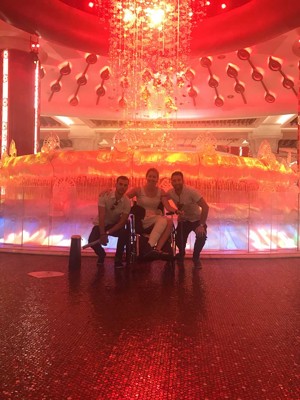 Me and my two handlers in Macau, the Vegas of China.