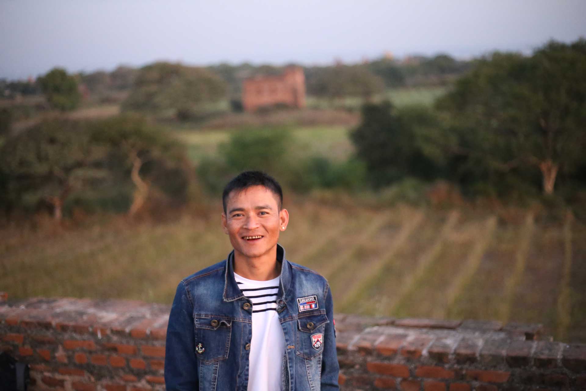 My sunrise spirit animal. He took me to his favorite sunset spot that could only be accessed by scaling an abandoned building. We were the only two there.