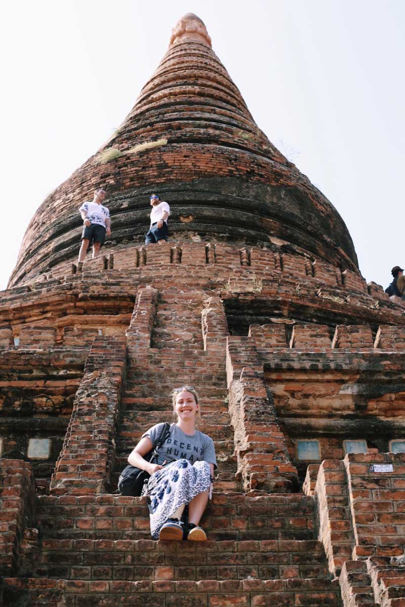 As far as I was willing to climb with the giant boot.