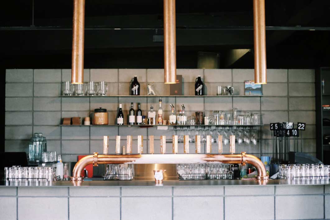 God damn gorgeous copper bar at Shambles.