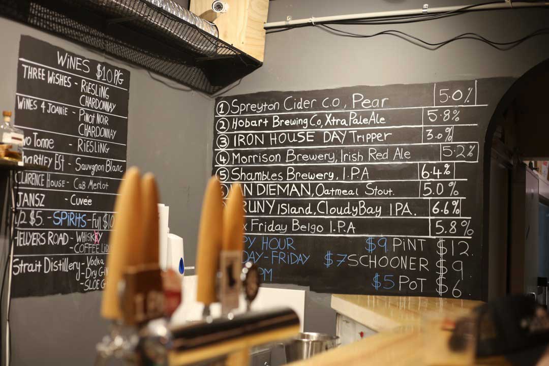 Tandy's Alehouse, which turned out to be my favorite craft beer bar in Australia. You'll only see Tasmania brews on the tap list, and the owner Byron closes shop whenever people are done drinking.