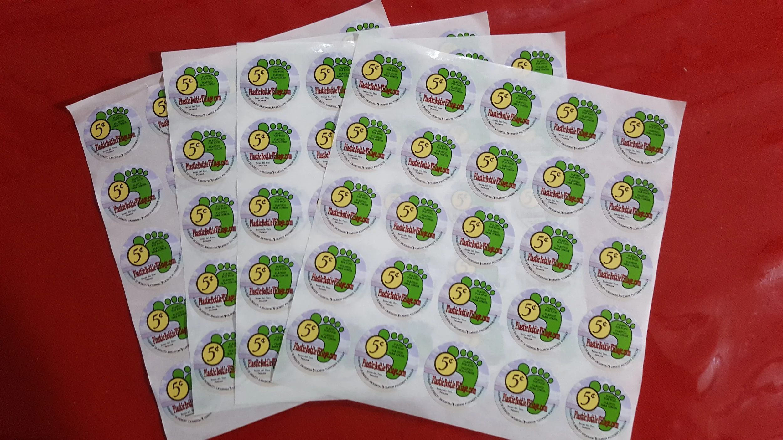 CARBON FOOTPRINT STICKERS - pegatinas de huella de carbono