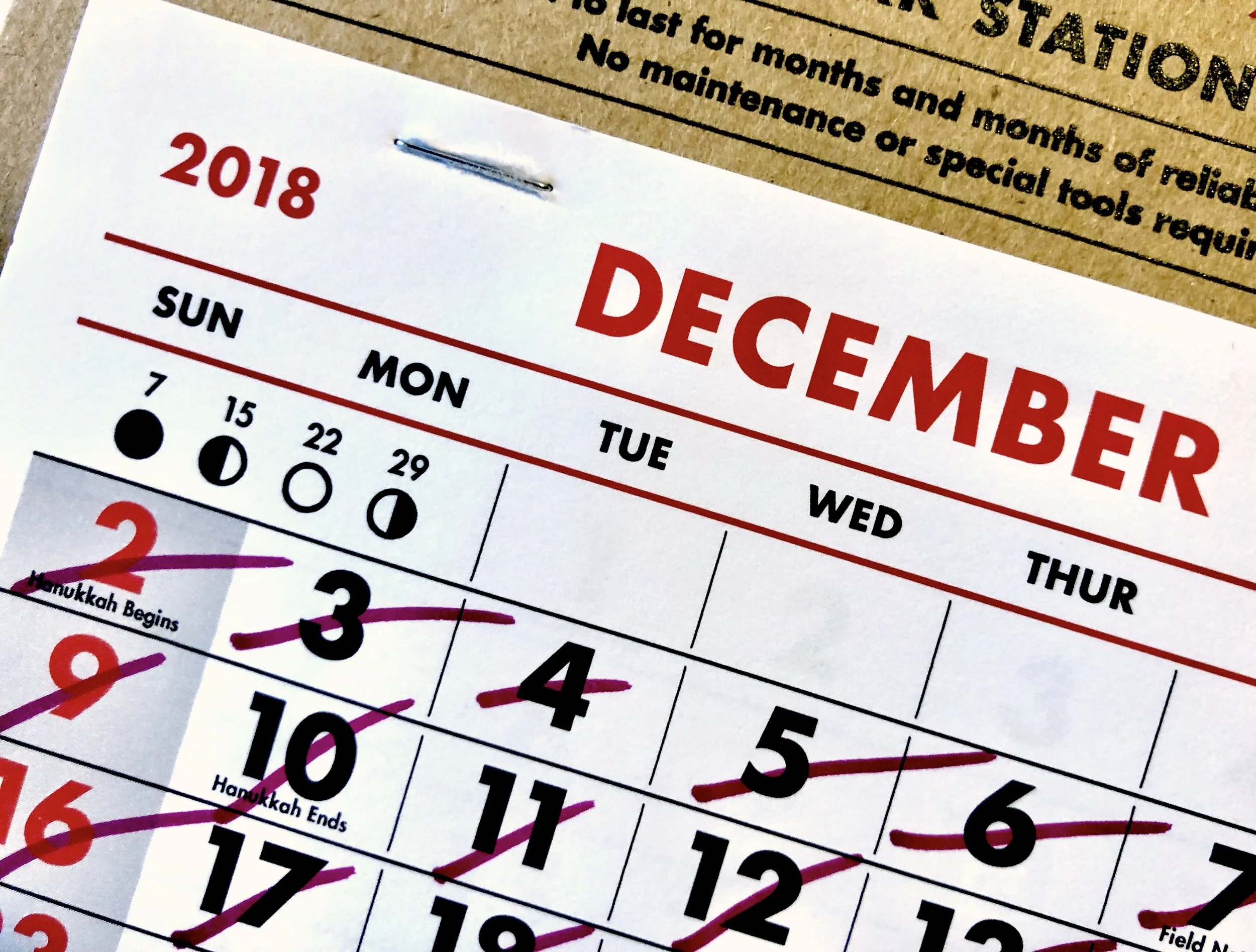 2018 Email Marketing Sends - By Day and Month