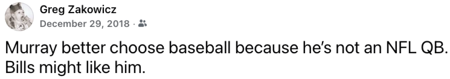 Kyler Murray — don't draft