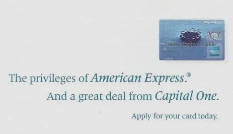 CAPITAL ONE AMERICAN EXPRESS    |    DIRECT MAIL COPYWRITING