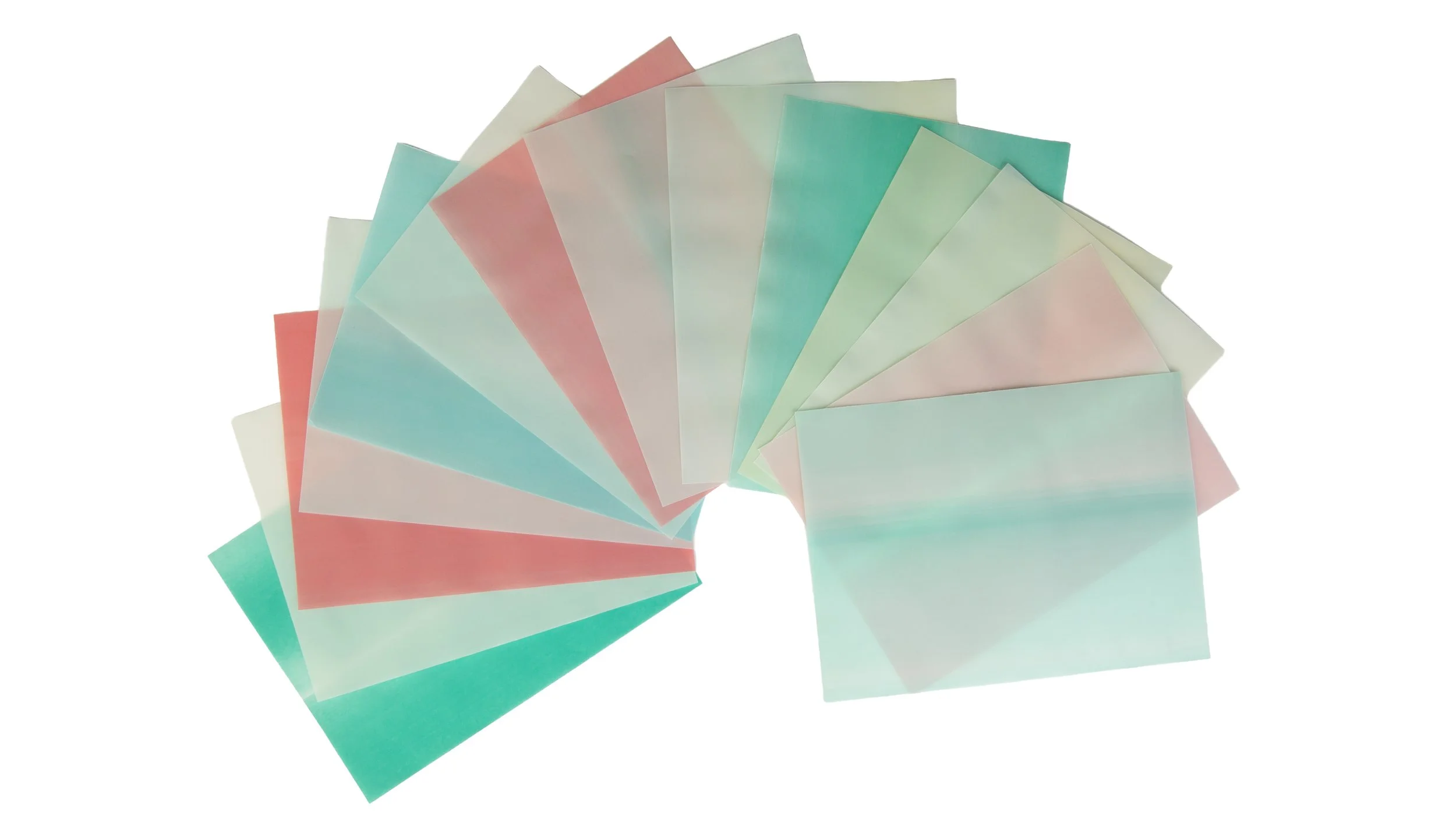 NEW 6x8 | 14 sheets | Light Green Pink Yellow