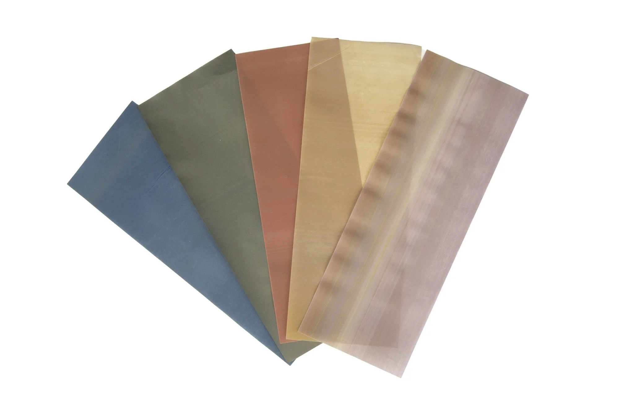 3x7.75 | 20 sheets | Blue Green Pink Peach