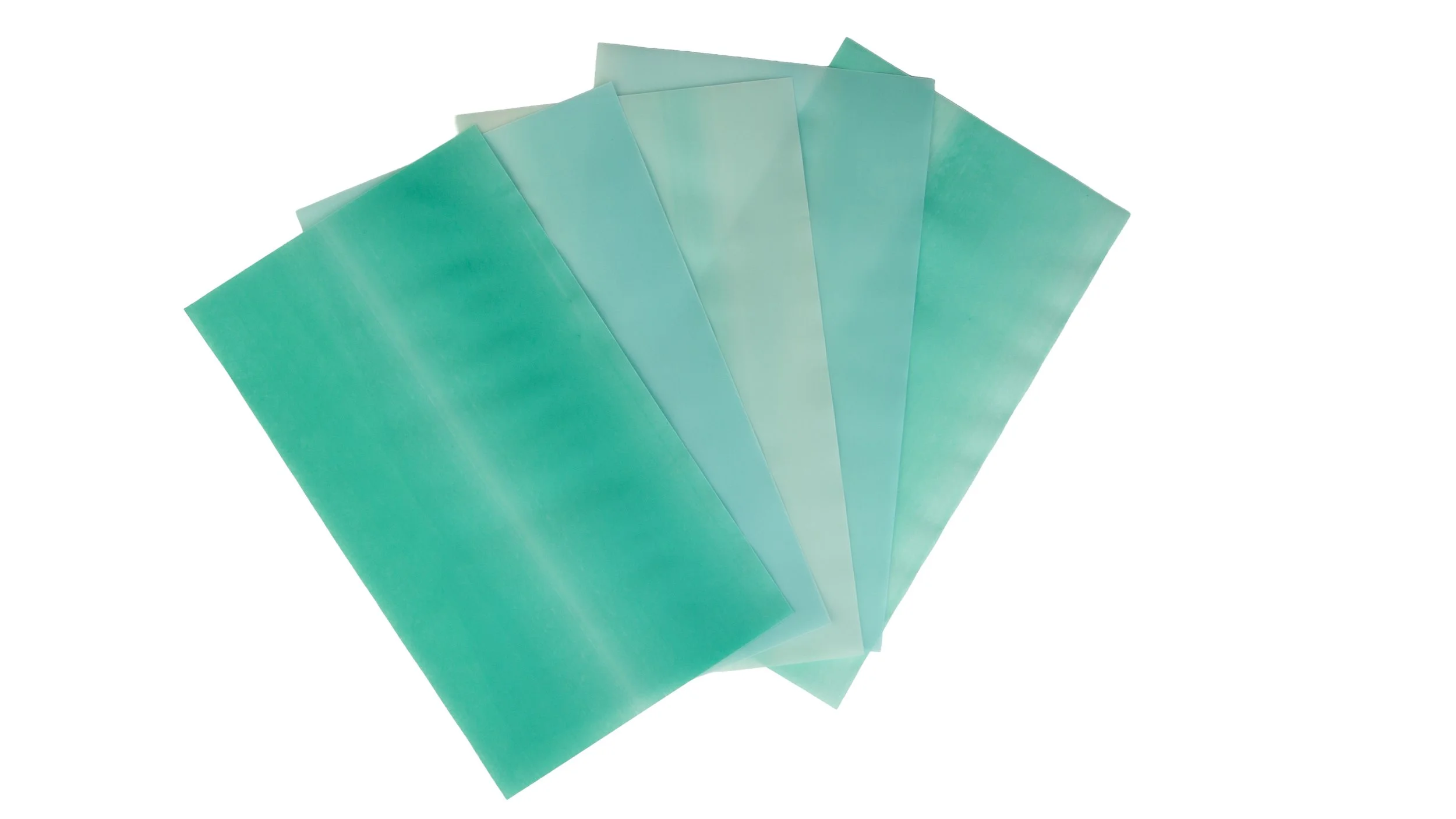 NEW 6x10 | 10 sheets  5 colors - 2 sheets per color | Blue Green