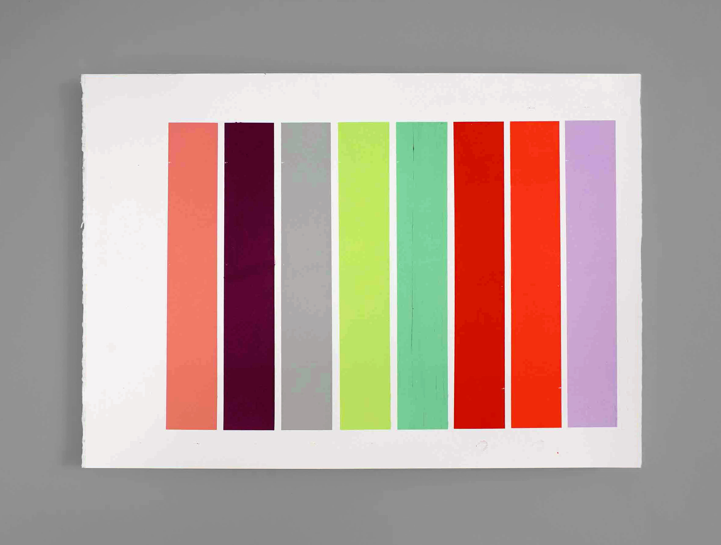 Bars Screenprint on 300gsm Fabriano 5 Paper 50x70cm Edition: 1 POA