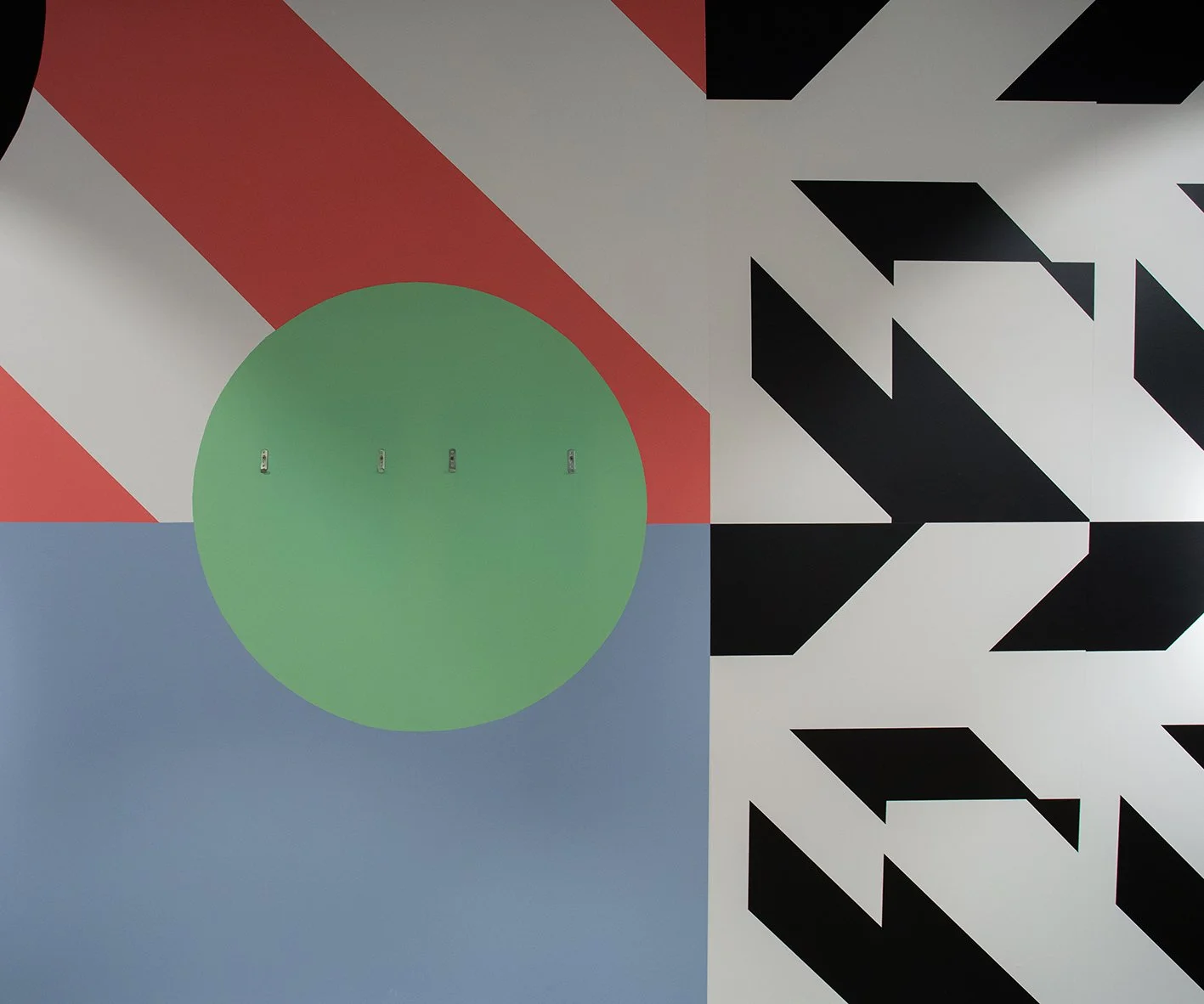 Image of large bespoke artwork mural by graphic artist Katy Binks
