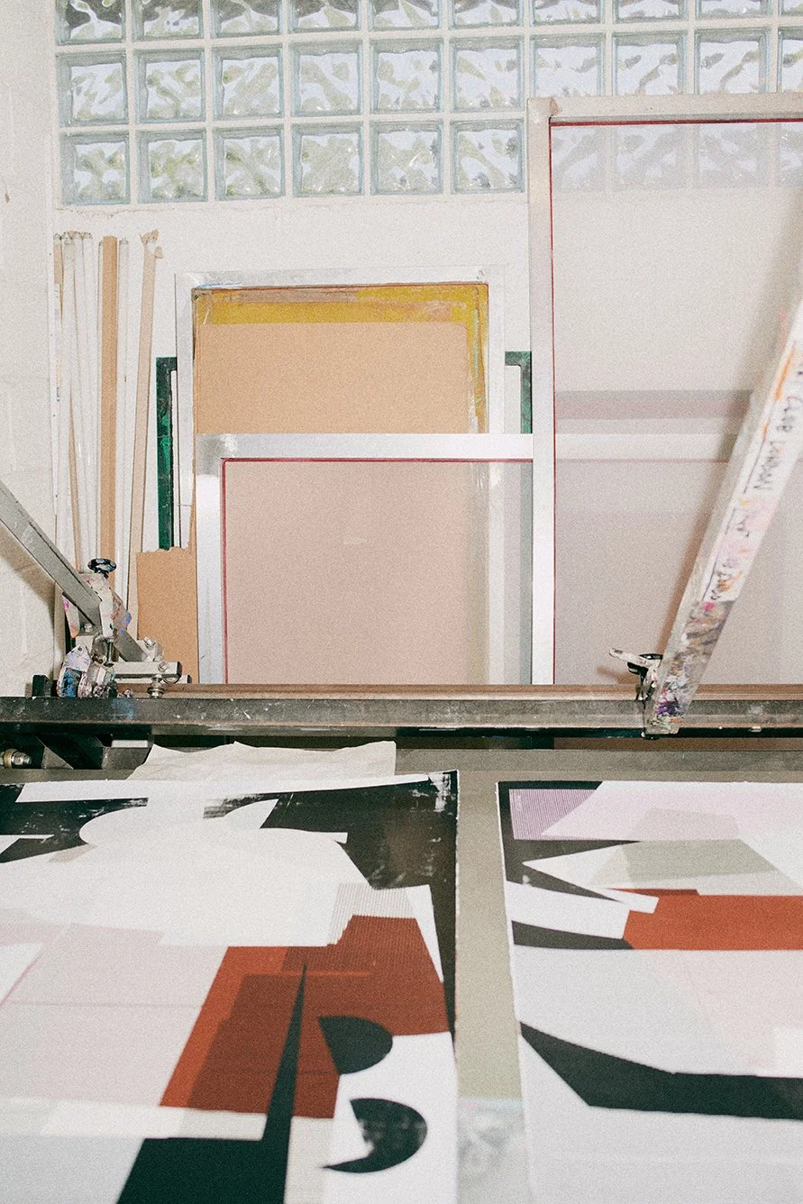 Image of screen printing process