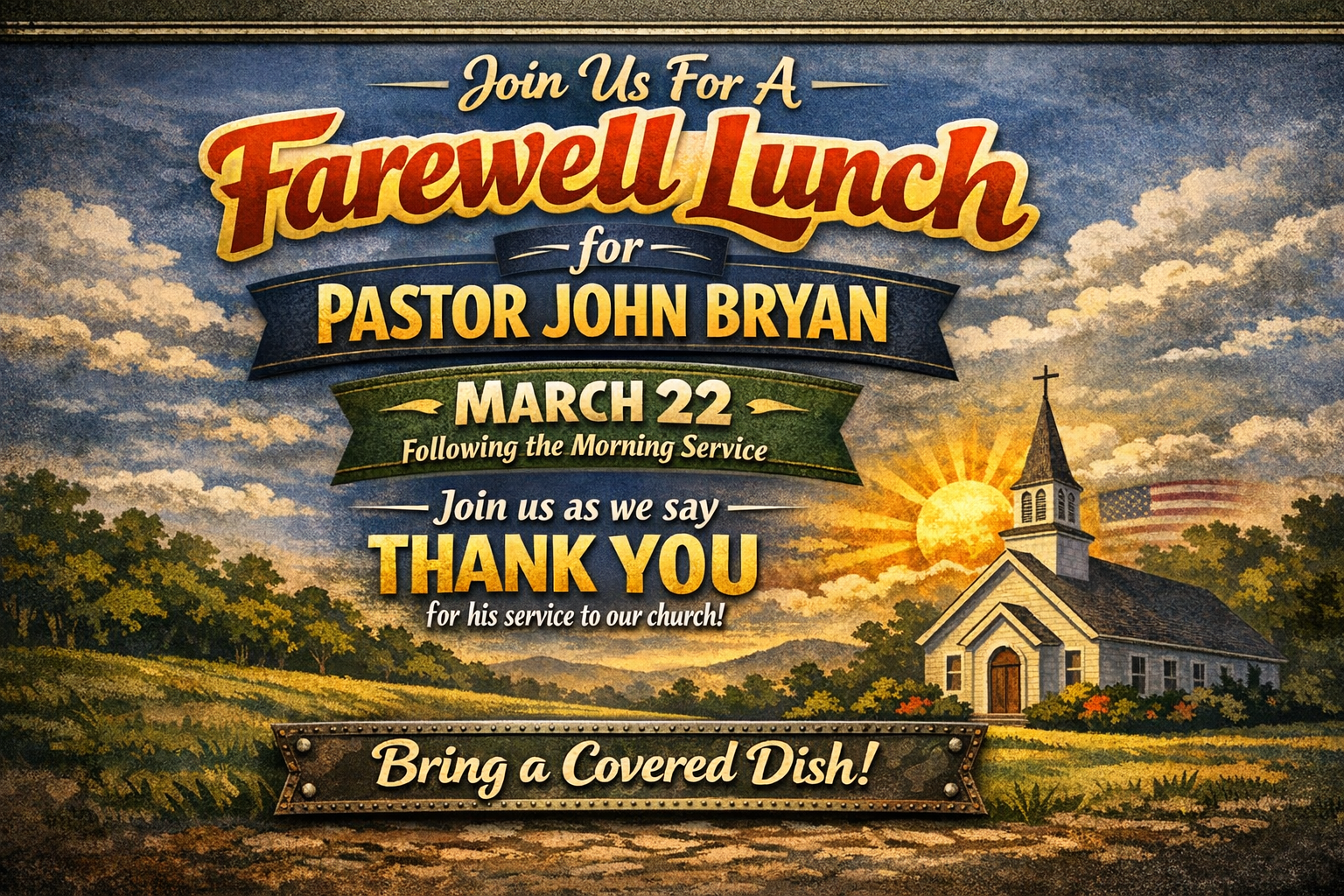 Appreciation Luncheon For Pastor Bryan