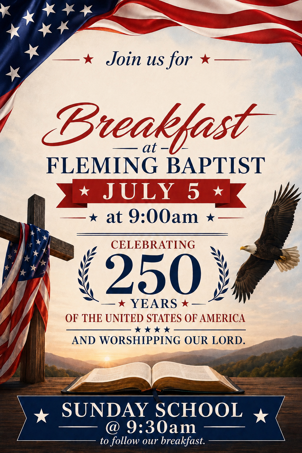 Fellowship Breakfast celebrate 250 years of America 