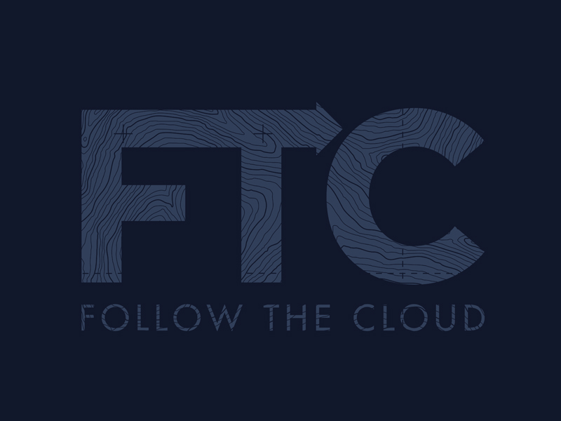 I created this logo in support of John Stickl's excellent new book called " Follow The Cloud ". Click here to explore the "Packaging and Apparel" section of the site and how the logo was used as a promotional tool to back this awesome project.