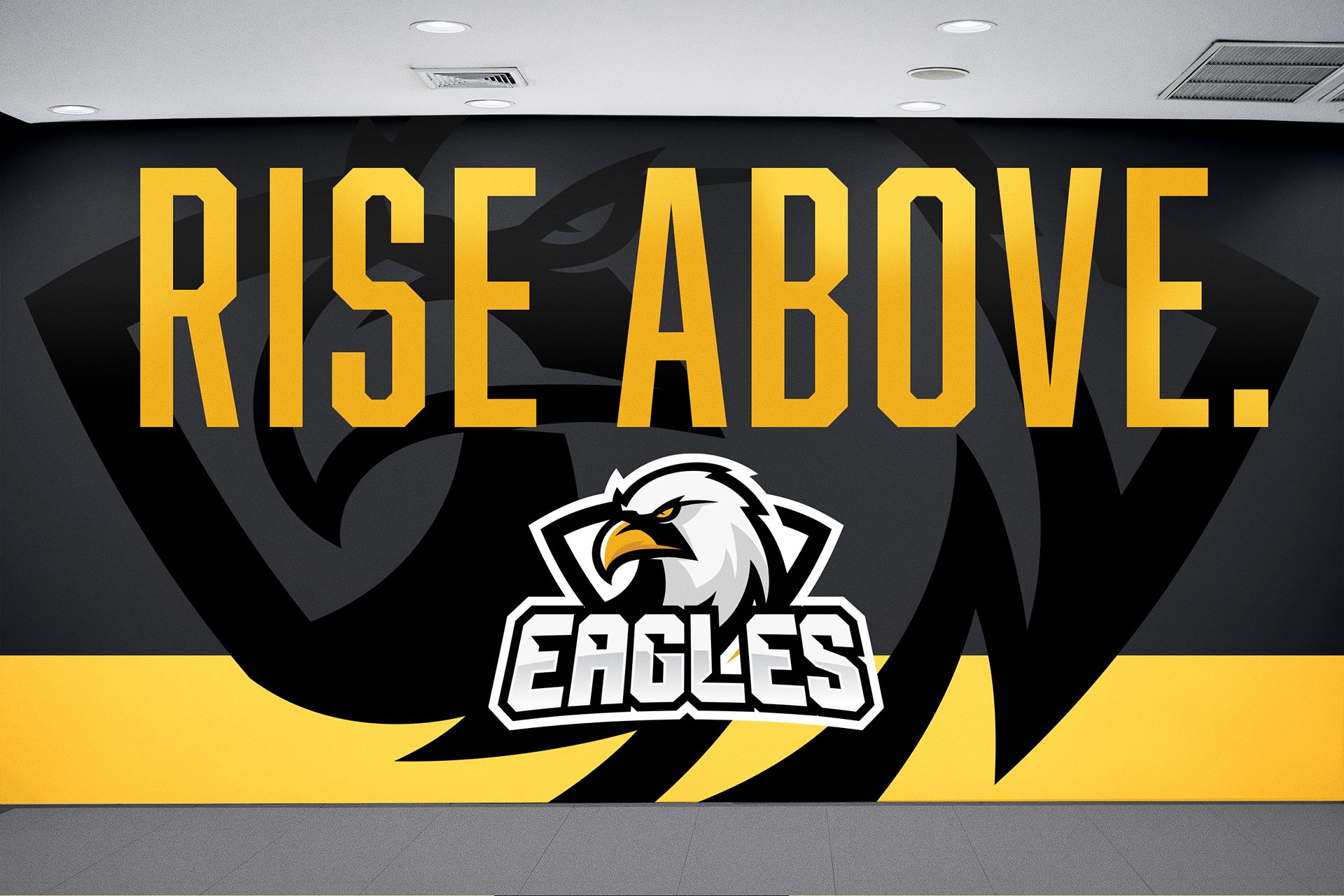  Environment Design mockups for  Elebrand Large Format Graphics  (“Eagles” logo provided by Elebrand-LFG) | 2021 