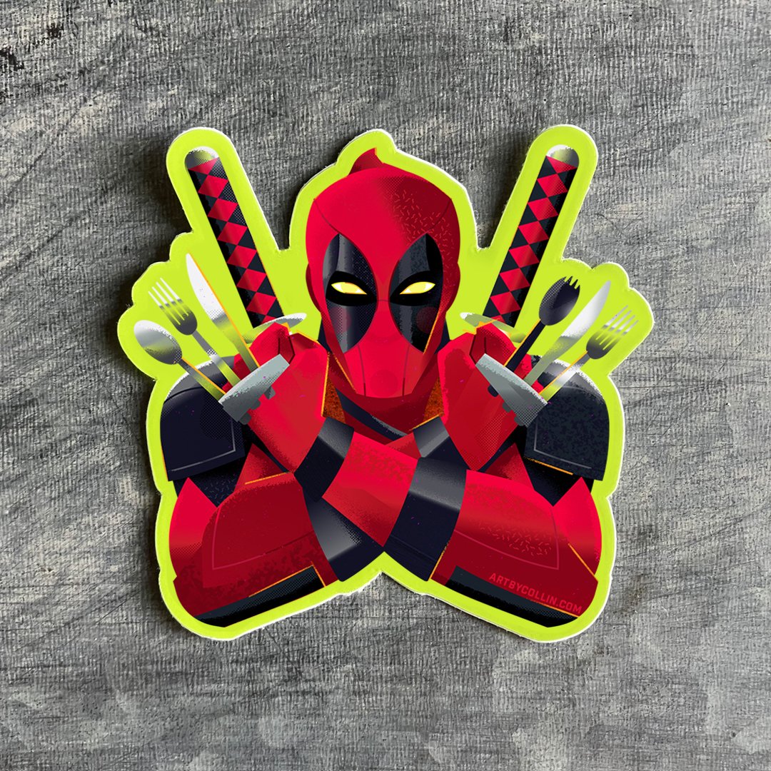  Deadpool Die Cut Sticker |  Shop  