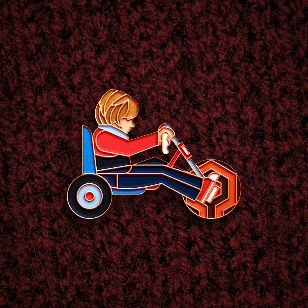   “Willful Boy”  Enamel Pin   | 2020 |  Gallery Work  |  Shop  