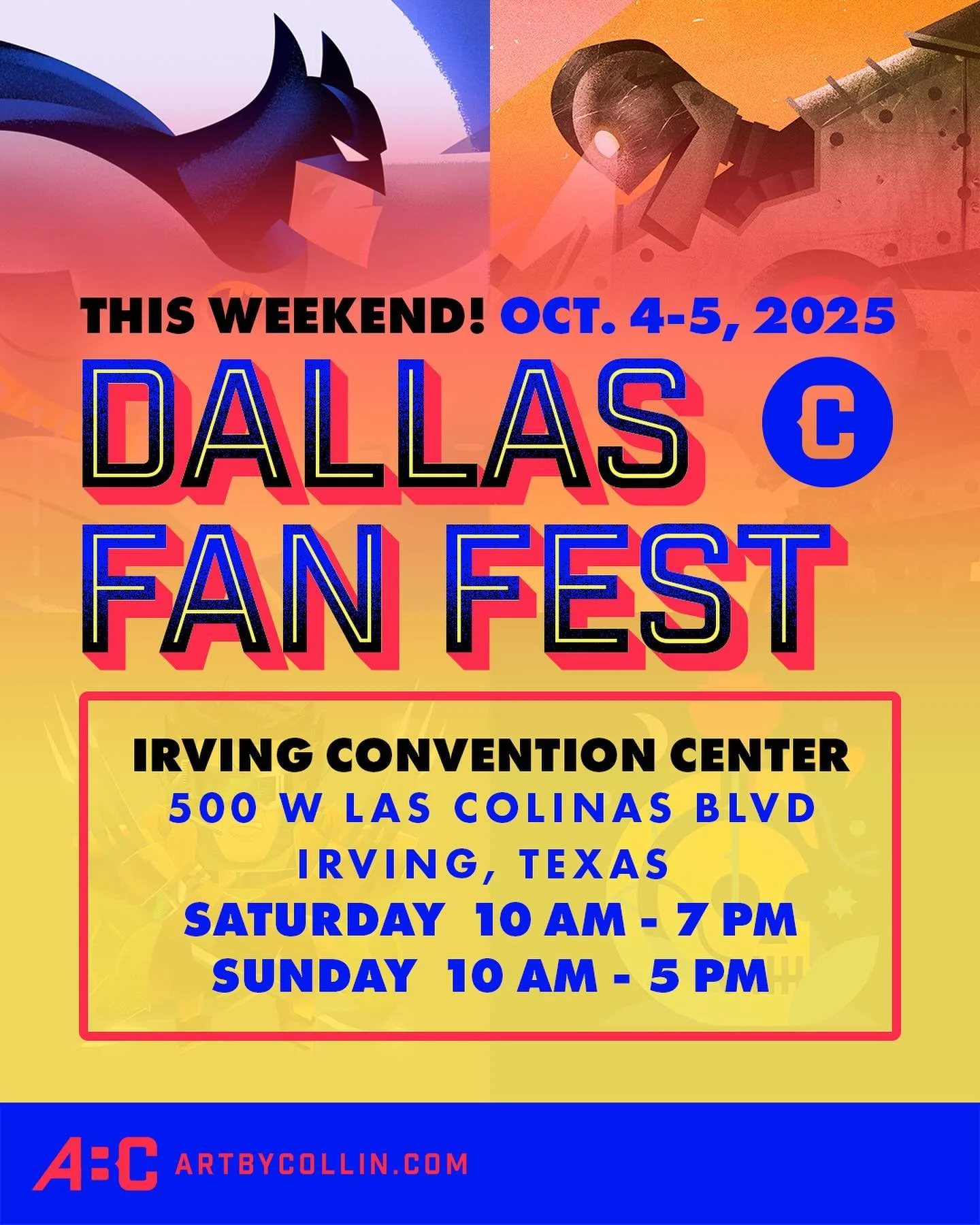 DALLAS FAN FEST - We&rsquo;ve got a big gig coming up *this weekend* over at the Irving Convention Center for @fanexpodallas Fan Festival, you guys 🤠. Flex your fandom and stop on by! I&rsquo;ll have a wide range of goods at table A502 &mdash; inclu