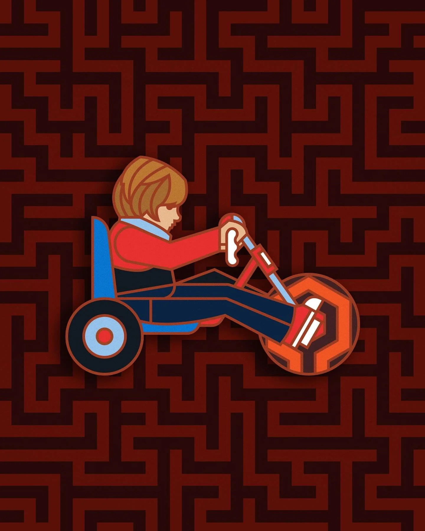 HAPPY HALLOWEEN! - The only reason I&rsquo;m not watching #TheShining tonight is because it&rsquo;s coming to @imax in December.
🔑💀
Send me a DM on IG if you want a shiny new Danny #EnamelPin ($10+S) that you can keep forever&hellip;and ever&hellip