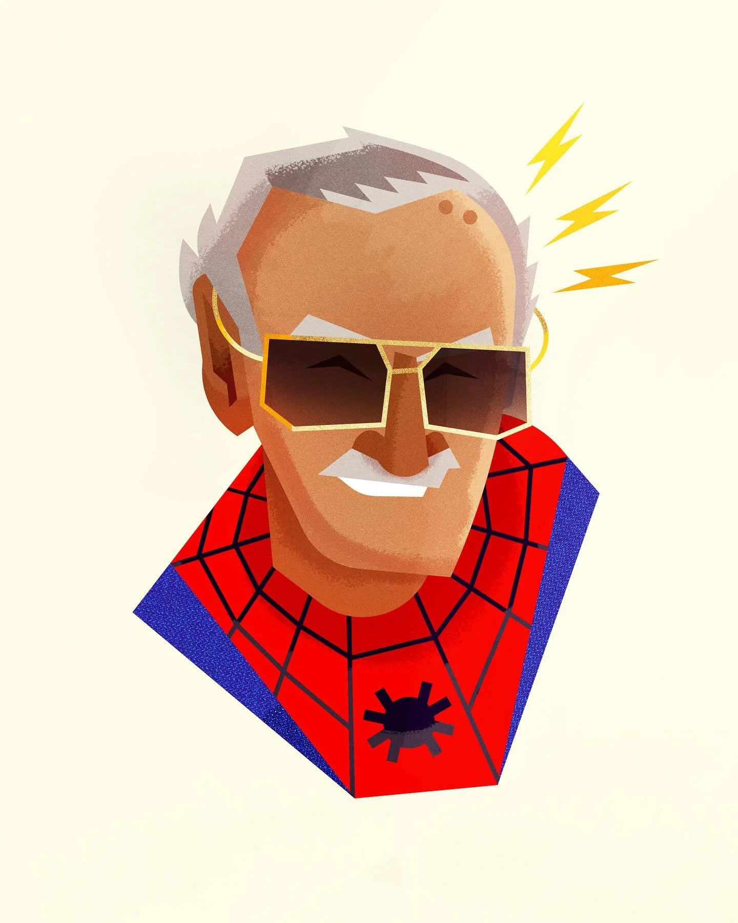 EXCELSIOR⚡️ - Seven years ago today we lost THE #TrueBeliever. Forever grateful for Stan the Man&rsquo;s amazing creative legacy!
❤️&zwj;🔥🕸️
(Also, yall go check out some fantastic tributes on display in the @galleries1988 show remembering Stan Lee