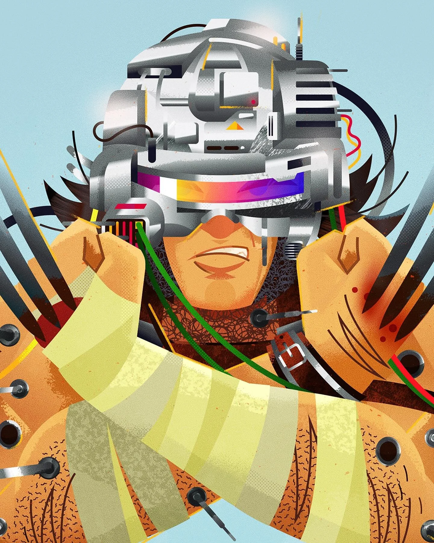 WEAPON X - In honor of the latest season of @playmarvelsnap &mdash; and because #Wolverine rules. Nuff said, Bub! 🗡️🗡️🗡️
🐺❌
#PortraitOfX #WeaponX #ArtByCollin #PTL