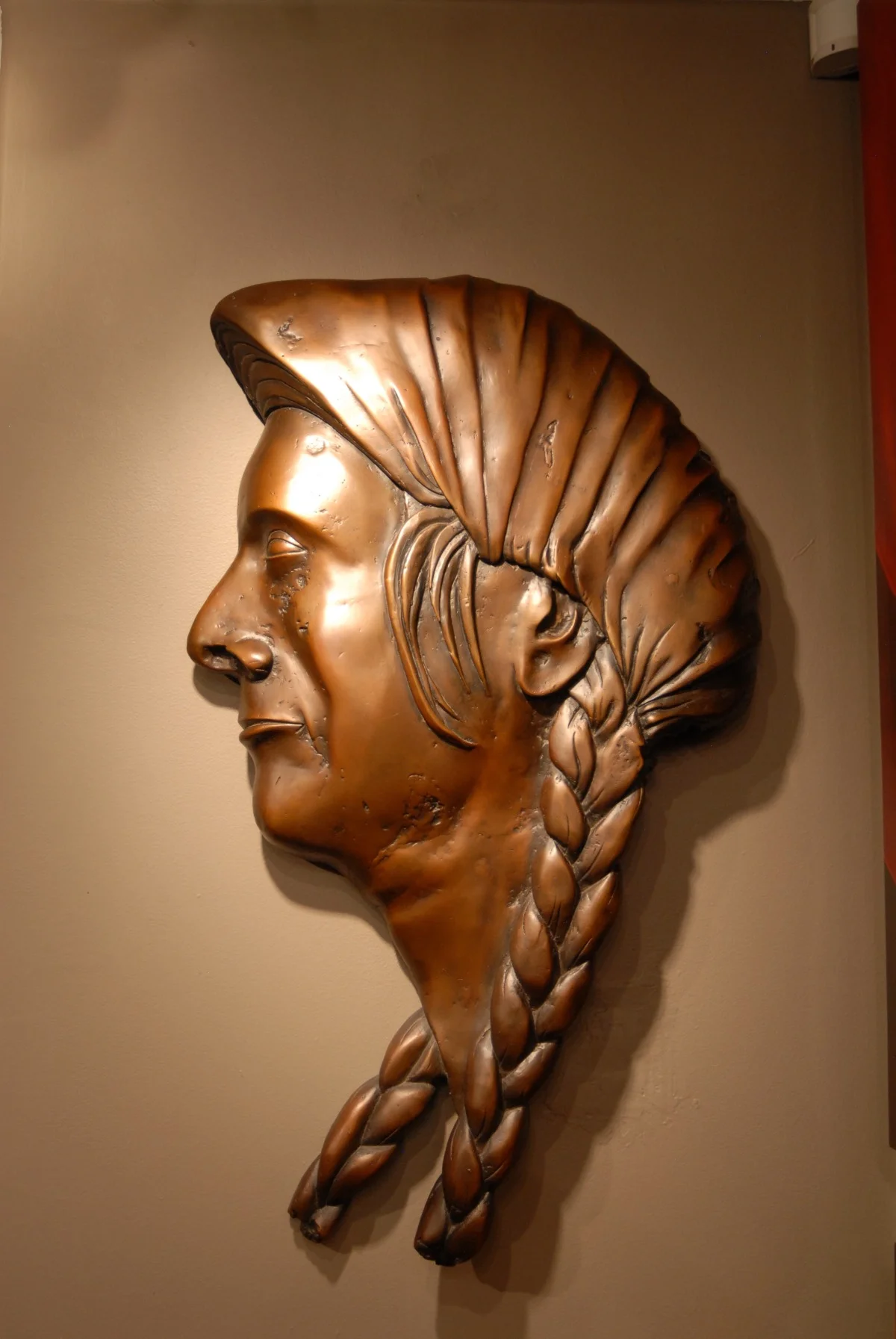Bronze Chief Joseph - Wall Art - 42" height