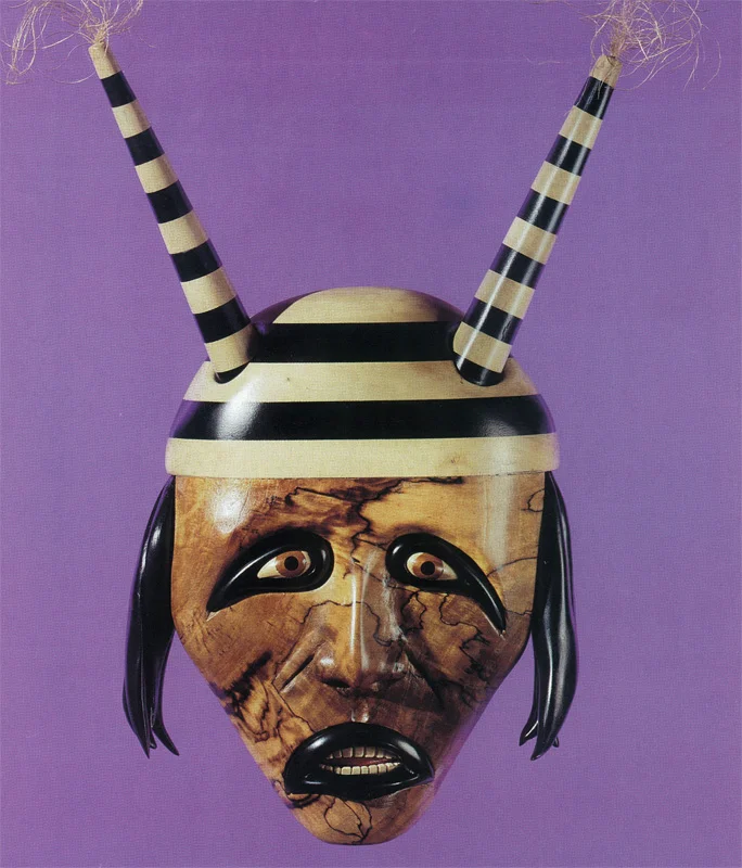 Hopi Clown Mask -Mosaic Sculpture Private Collection