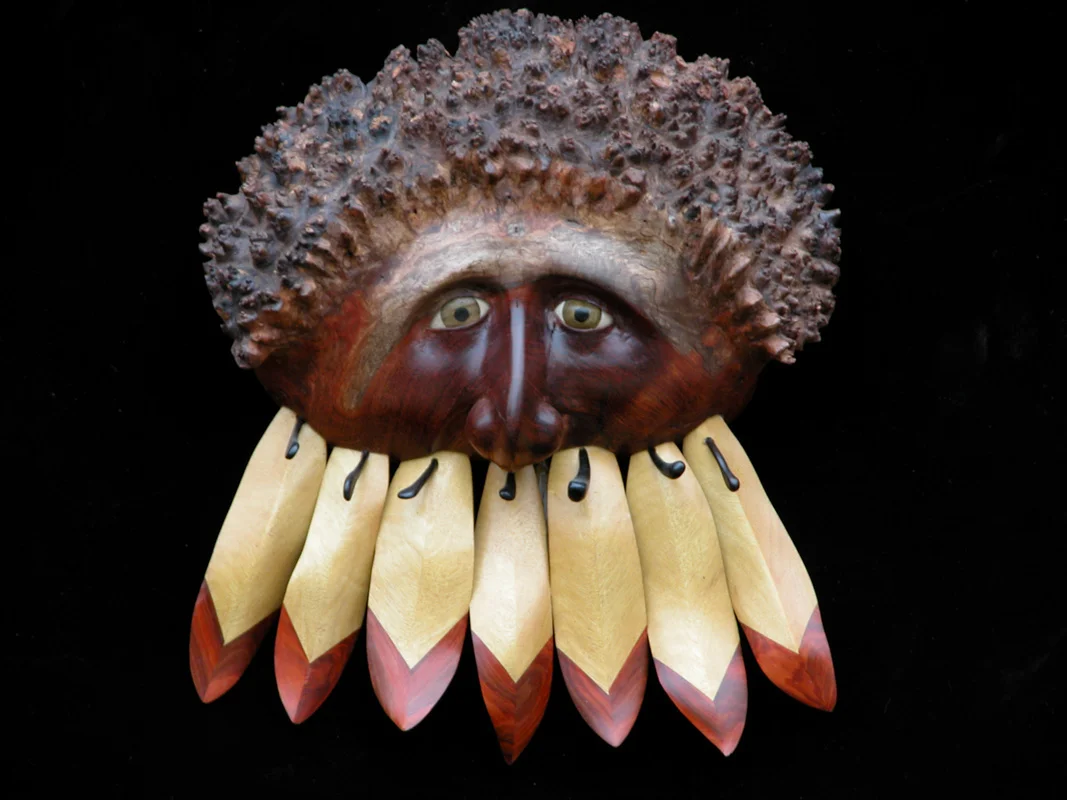 "Shaman" Mosaic Sculpture: Private collection