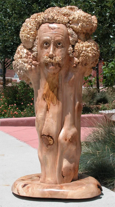 "Einstein" 4'10" tall. Oregon Big Leaf Maple Burl. Private collection