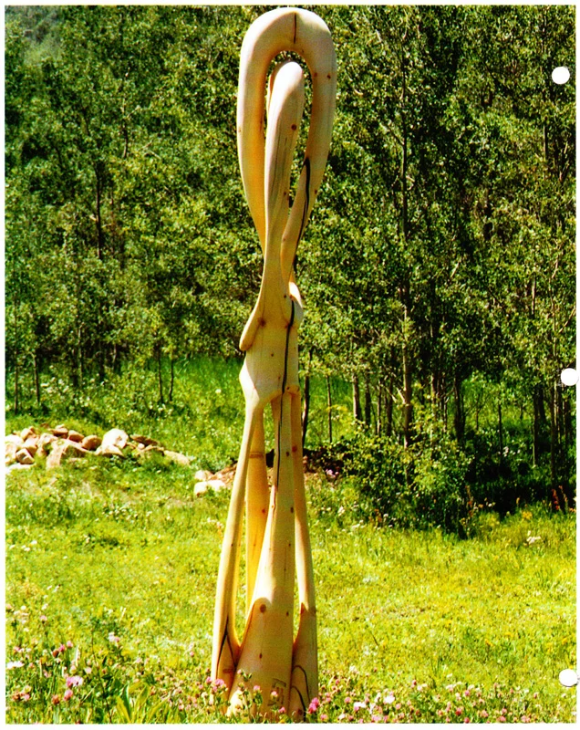 "Samsara"     10' Lodgepole Pine abstract.  Private collection