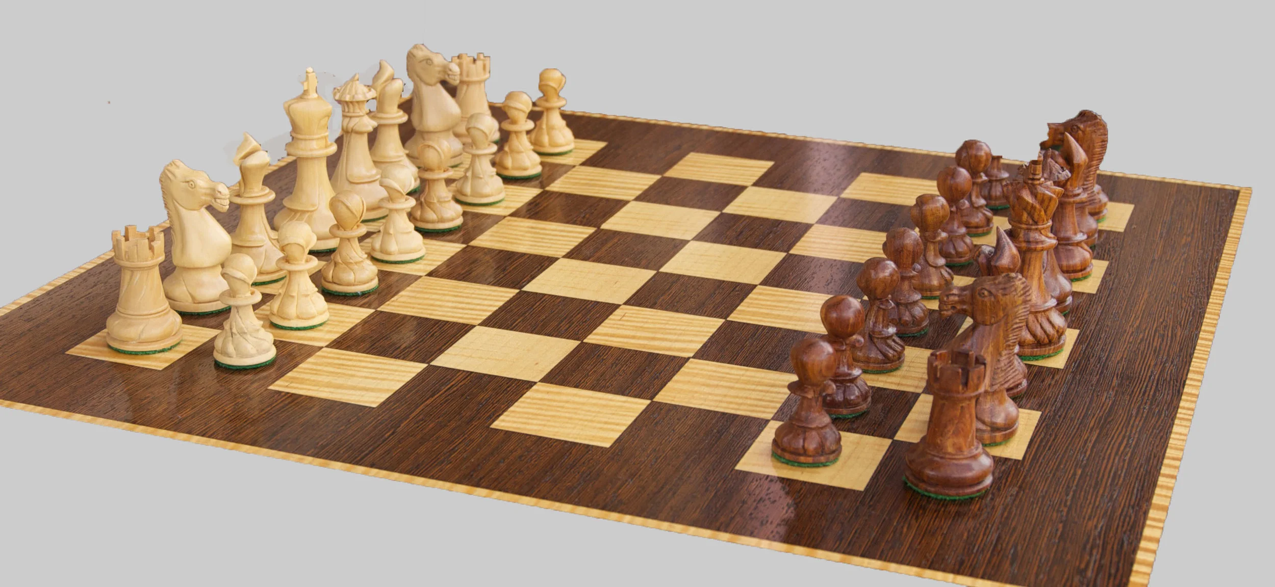 Hand carved chess set