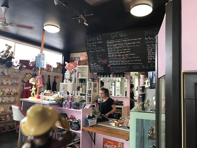 Day 50: Grabbing a yummy snack at the Cadillac Cafe in Turangi.