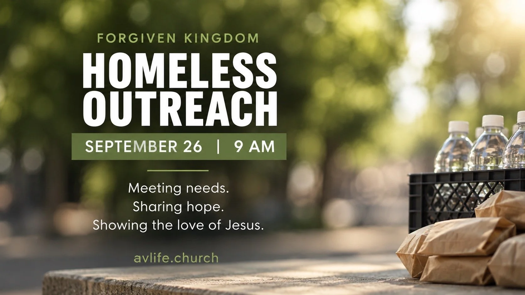 Serve at Homeless Outreach with Forgiven Kingdom
