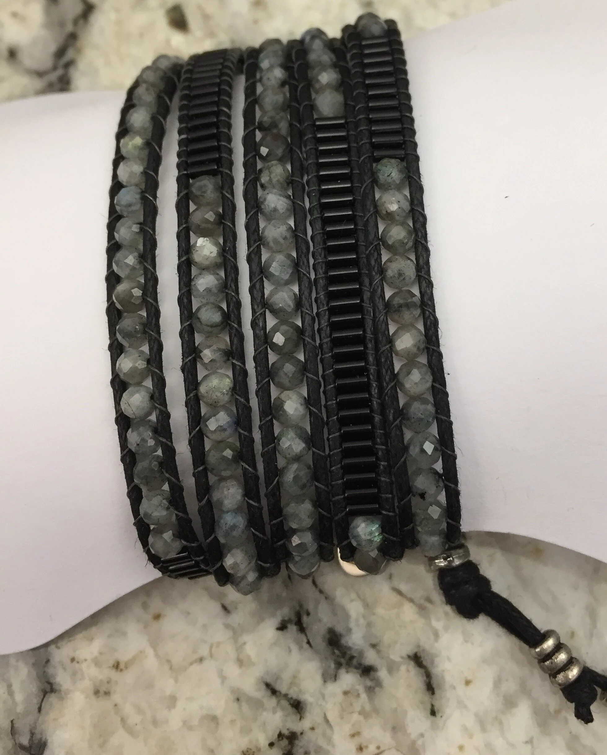Labradorite/Black Glass $129.